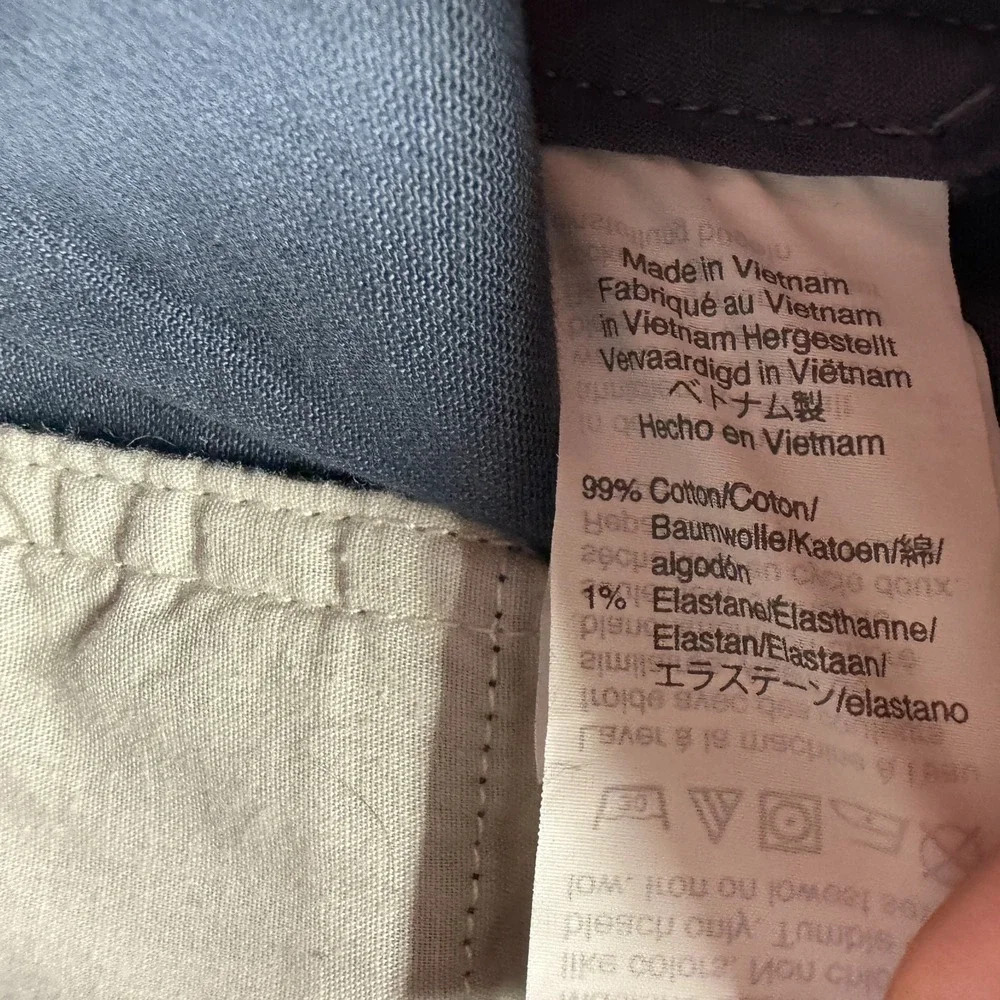 J.Crew Flex Pant Mens 32x32 Blue Cotton Chino Straight Slim Business Stretch